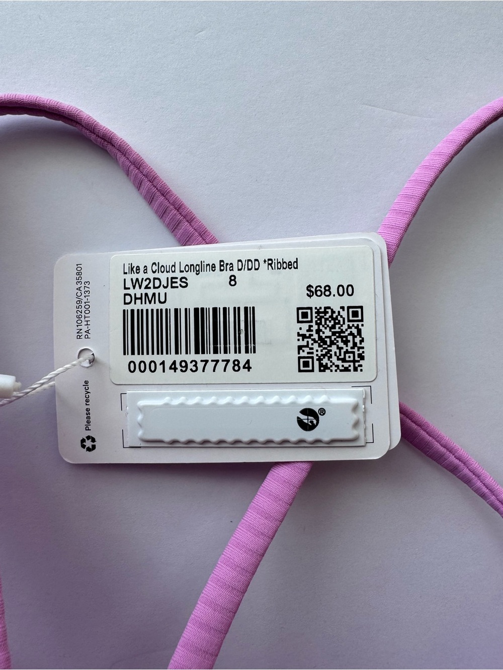 Lululemon Like a Cloud Longline Bra D/DD * Ribbed - Picture 5 of 5